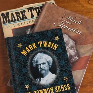 Mark Twain Book LOT of 3 Differnt Hardback Collection Contemporary to Vintage